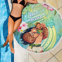 Hawaii Father's Day Beach Blanket Happy Father And Child DT04 - Polynesian Pride