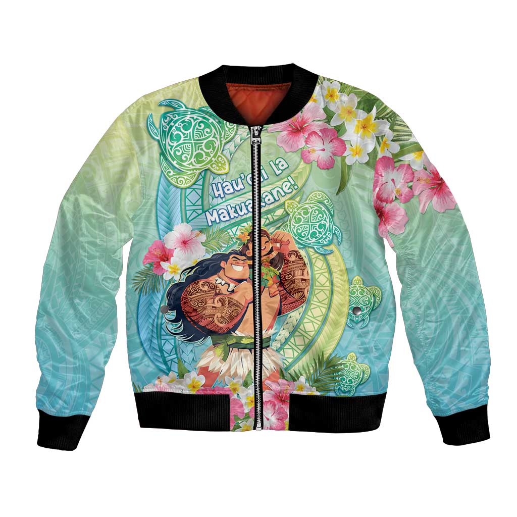 Personalised Hawaii Father's Day Bomber Jacket Happy Father And Child