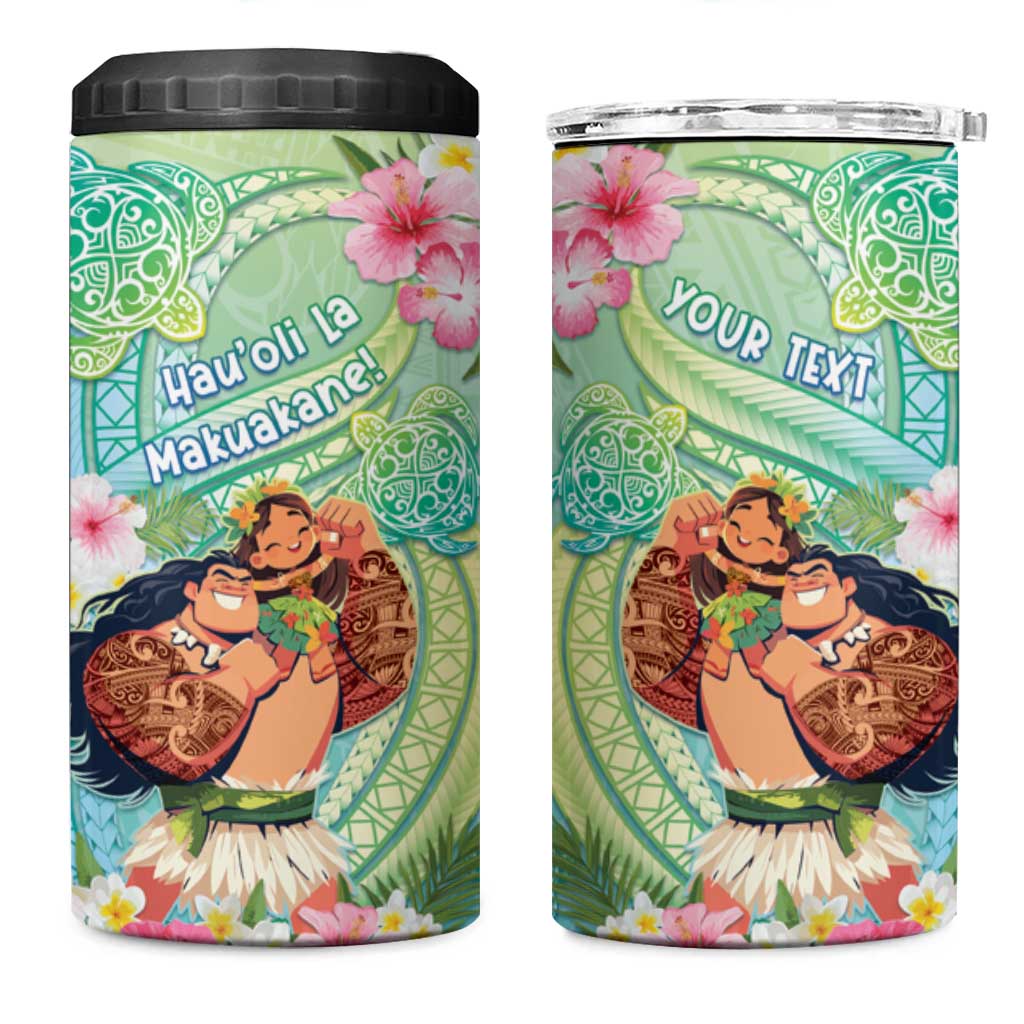 Personalised Hawaii Father's Day 4 in 1 Can Cooler Tumbler Happy Father And Child
