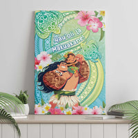 Hawaii Father's Day Canvas Wall Art Happy Father And Child DT04 - Polynesian Pride