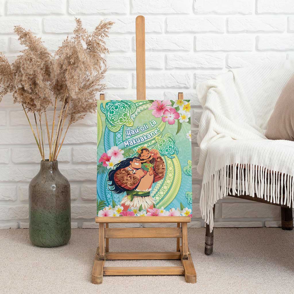 Hawaii Father's Day Canvas Wall Art Happy Father And Child DT04 - Polynesian Pride