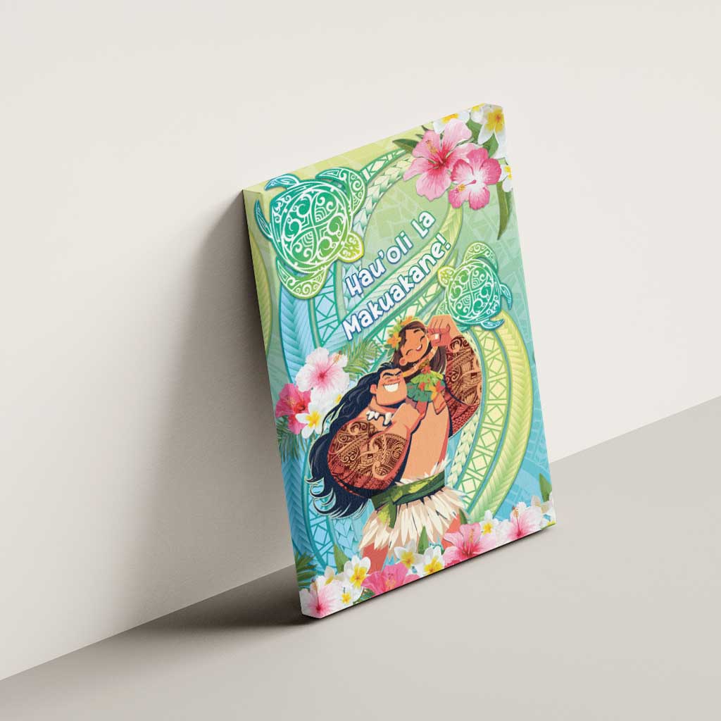 Hawaii Father's Day Canvas Wall Art Happy Father And Child DT04 - Polynesian Pride