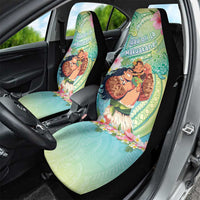 Hawaii Father's Day Car Seat Cover Happy Father And Child