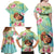 Personalised Hawaii Father's Day Family Matching Off Shoulder Maxi Dress and Hawaiian Shirt Happy Father And Child