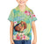 Personalised Hawaii Father's Day Family Matching Summer Maxi Dress and Hawaiian Shirt Happy Father And Child