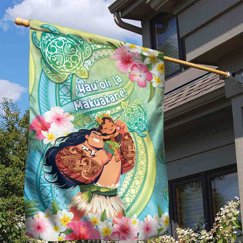 Hawaii Father's Day Garden Flag Happy Father And Child DT04 - Polynesian Pride