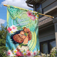 Hawaii Father's Day Garden Flag Happy Father And Child DT04 - Polynesian Pride