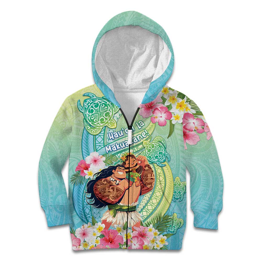 Personalised Hawaii Father's Day Kid Hoodie Happy Father And Child