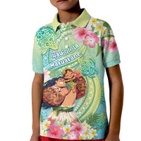 Personalised Hawaii Father's Day Kid Polo Shirt Happy Father And Child