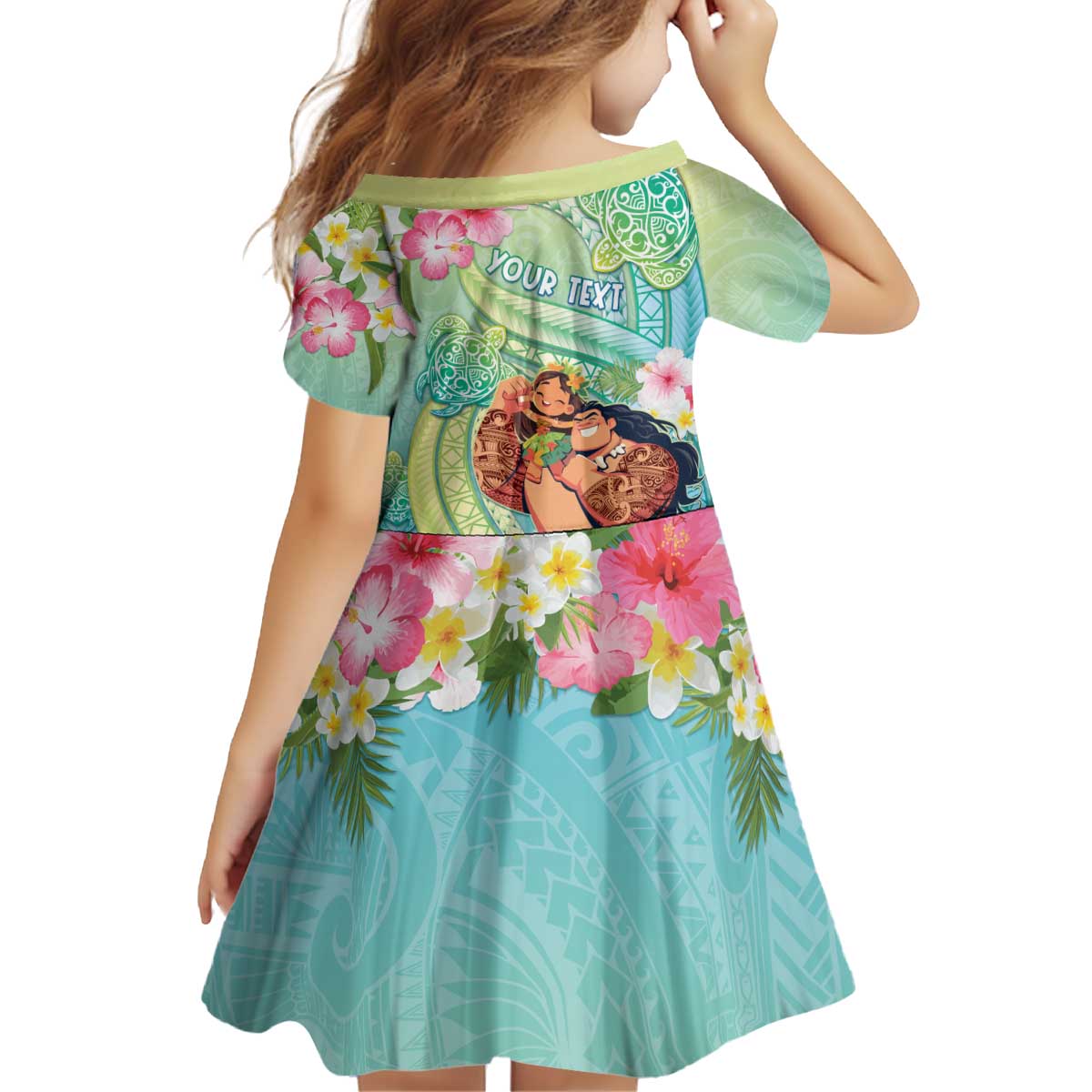 Personalised Hawaii Father's Day Kid Short Sleeve Dress Happy Father And Child DT04 - Polynesian Pride