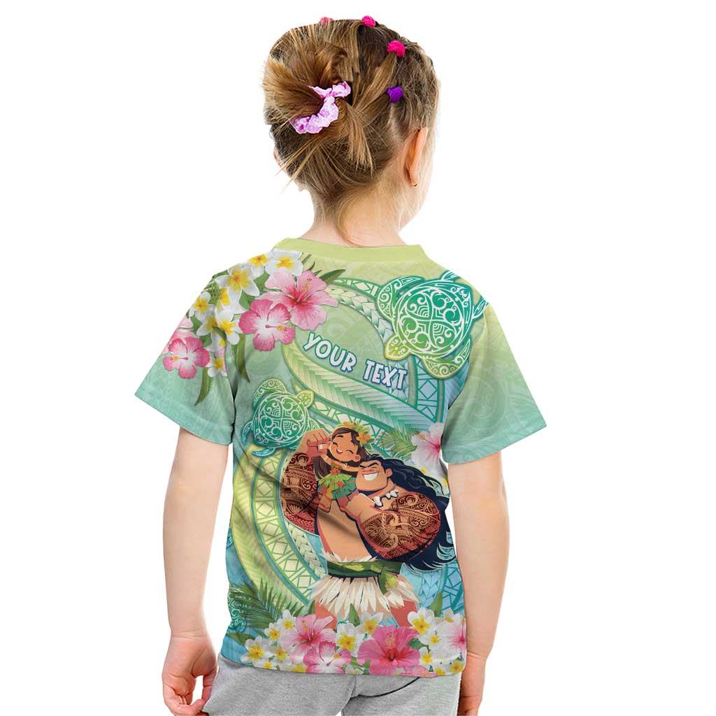 Personalised Hawaii Father's Day Kid T Shirt Happy Father And Child