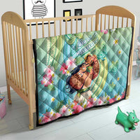 Hawaii Father's Day Quilt Happy Father And Child