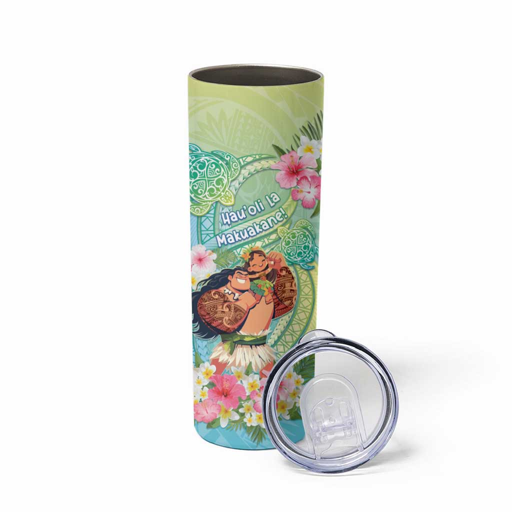 Personalised Hawaii Father's Day Skinny Tumbler Happy Father And Child