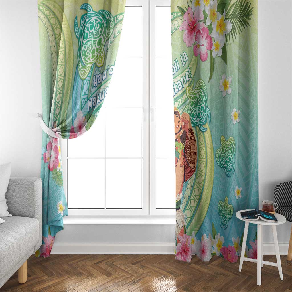 Hawaii Father's Day Window Curtain Happy Father And Child DT04 - Polynesian Pride