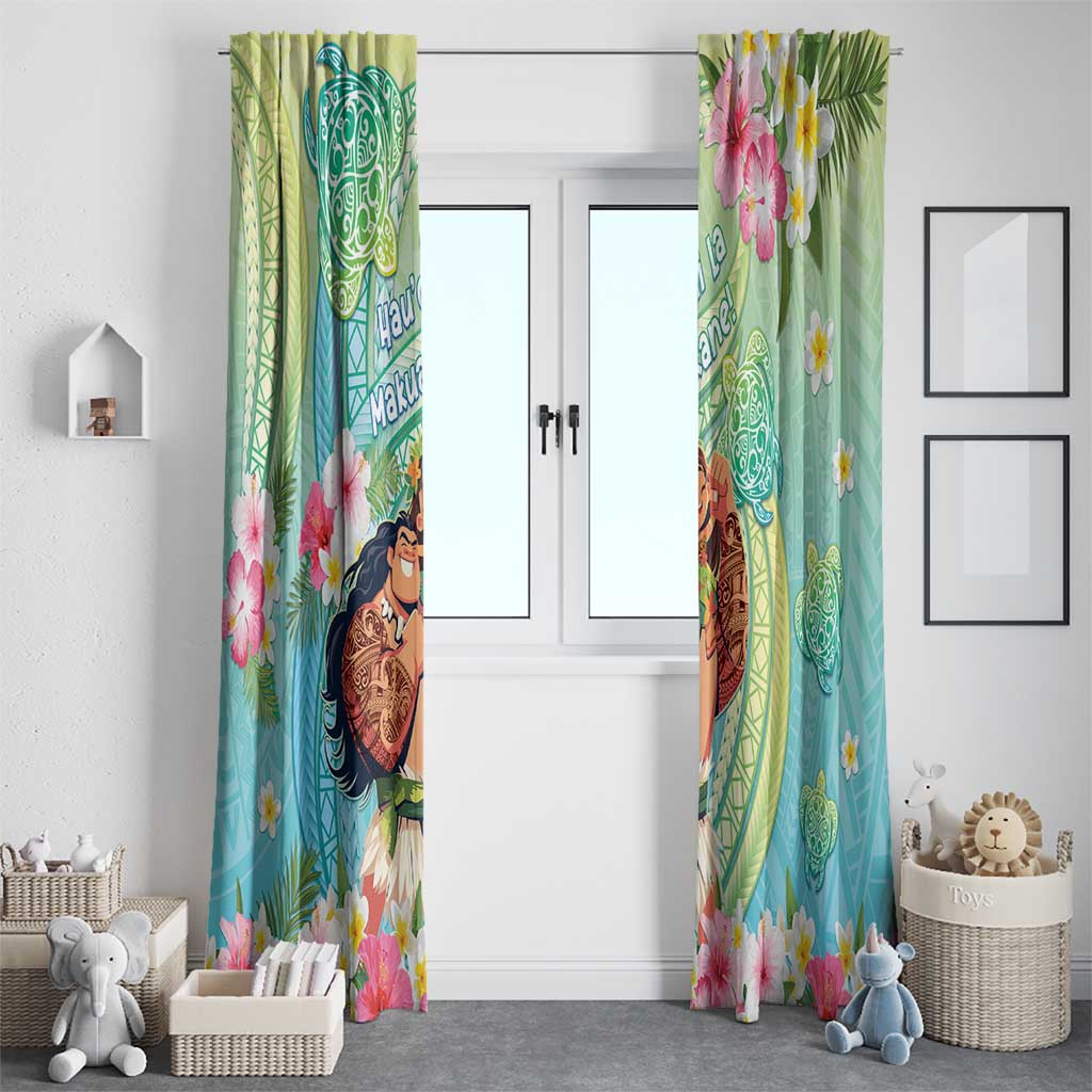 Hawaii Father's Day Window Curtain Happy Father And Child DT04 - Polynesian Pride