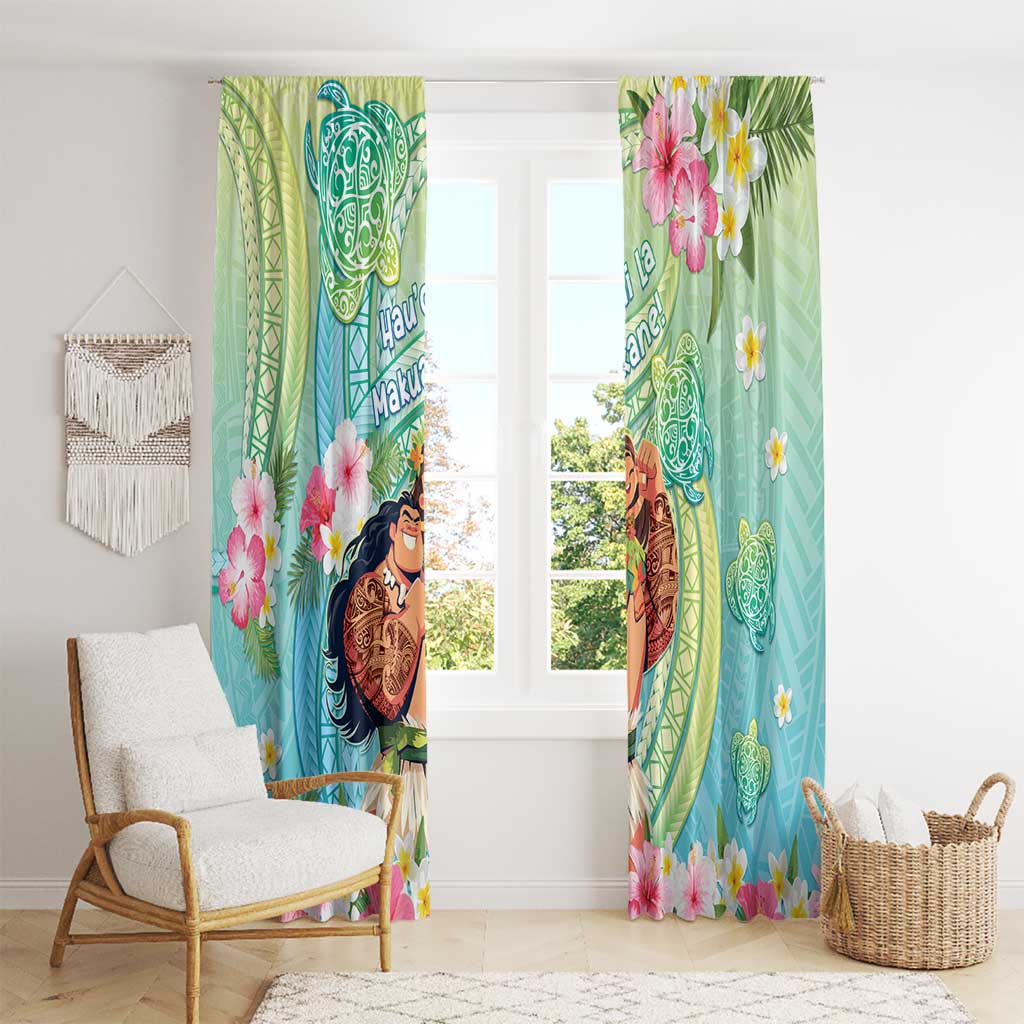 Hawaii Father's Day Window Curtain Happy Father And Child DT04 - Polynesian Pride