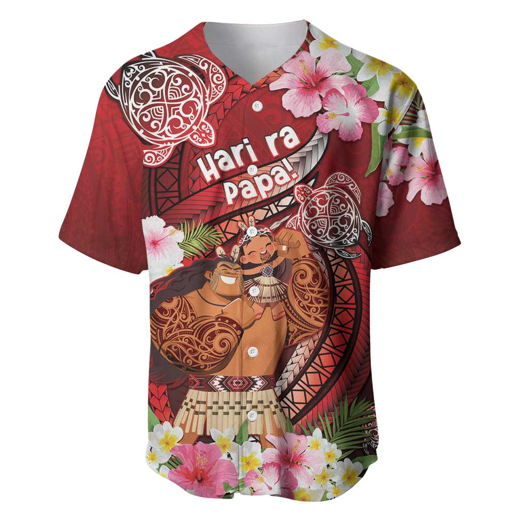 Personalised New Zealand Father's Day Baseball Jersey Happy Father And Child