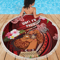 New Zealand Father's Day Beach Blanket Happy Father And Child DT04 - Polynesian Pride