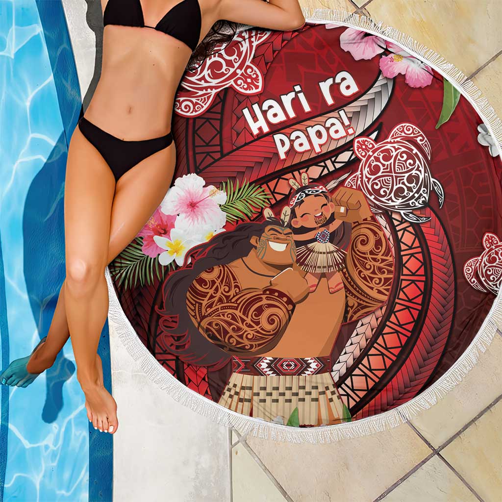 New Zealand Father's Day Beach Blanket Happy Father And Child DT04 - Polynesian Pride