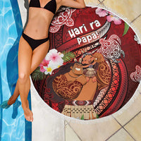 New Zealand Father's Day Beach Blanket Happy Father And Child DT04 - Polynesian Pride