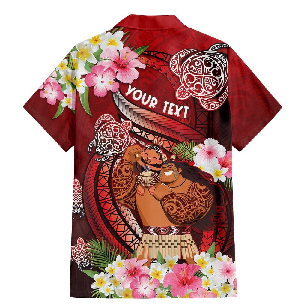 Personalised New Zealand Father's Day Family Matching Mermaid Dress and Hawaiian Shirt Happy Father And Child