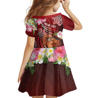 Personalised New Zealand Father's Day Family Matching Puletasi and Hawaiian Shirt Happy Father And Child