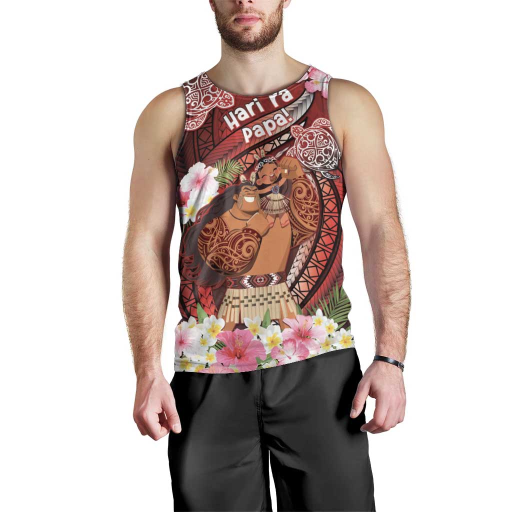 Personalised New Zealand Father's Day Men Tank Top Happy Father And Child DT04 - Polynesian Pride