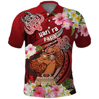 Personalised New Zealand Father's Day Polo Shirt Happy Father And Child