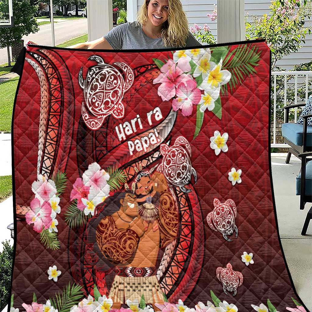 New Zealand Father's Day Quilt Happy Father And Child