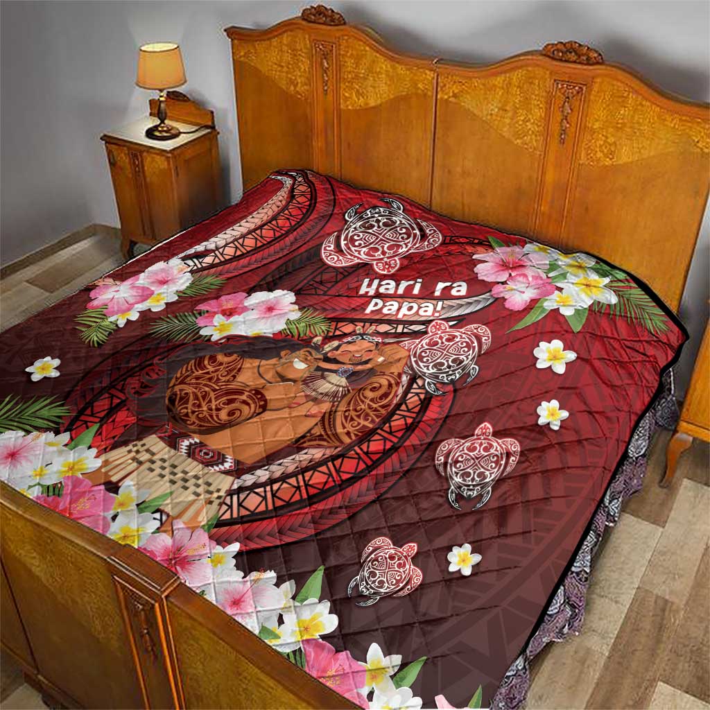 New Zealand Father's Day Quilt Happy Father And Child