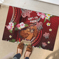 New Zealand Father's Day Rubber Doormat Happy Father And Child DT04 - Polynesian Pride