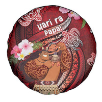 New Zealand Father's Day Spare Tire Cover Happy Father And Child DT04 - Polynesian Pride