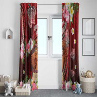 New Zealand Father's Day Window Curtain Happy Father And Child DT04 - Polynesian Pride