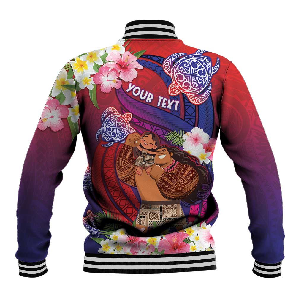 Personalised Samoa Father's Day Baseball Jacket Happy Father And Child DT04 - Polynesian Pride