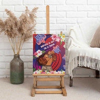 Samoa Father's Day Canvas Wall Art Happy Father And Child DT04 - Polynesian Pride