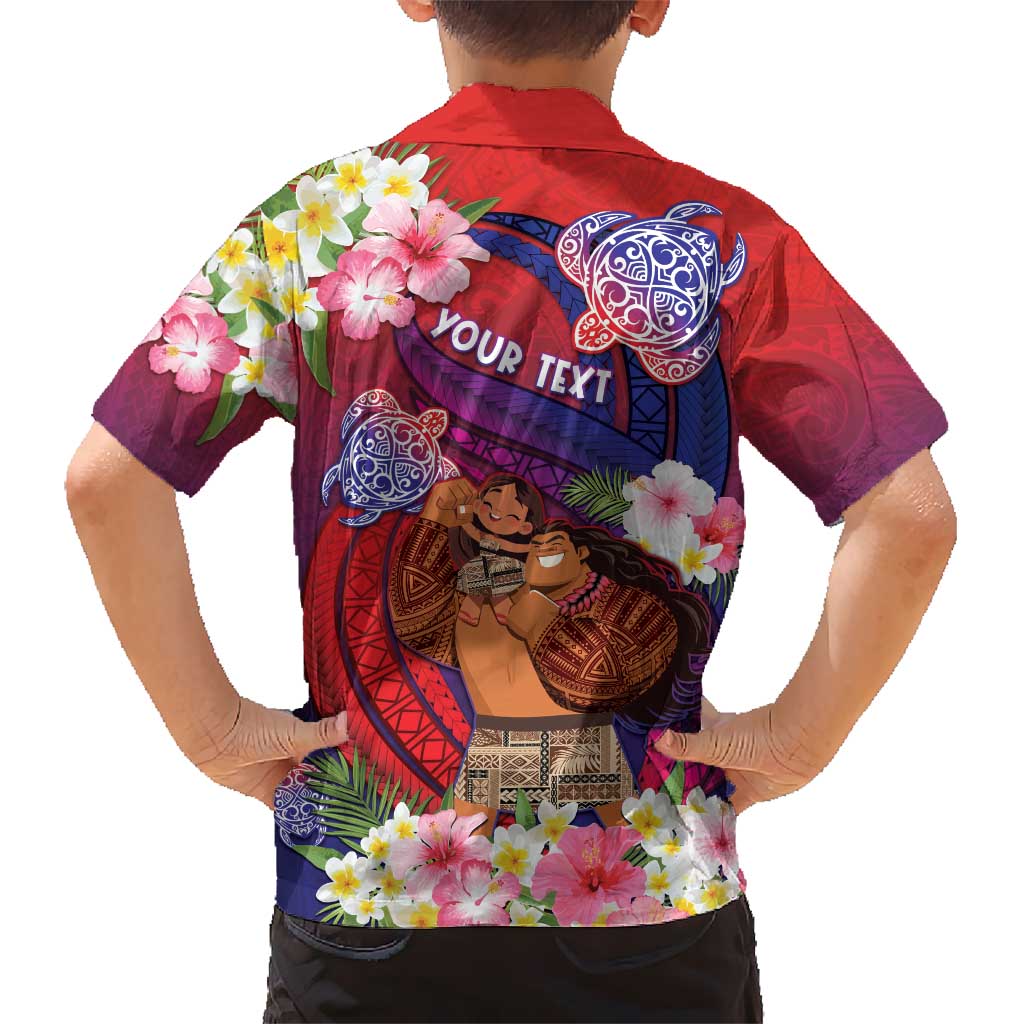 Personalised Samoa Father's Day Kid Hawaiian Shirt Happy Father And Child DT04 - Polynesian Pride