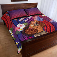 Samoa Father's Day Quilt Bed Set Happy Father And Child DT04 - Polynesian Pride