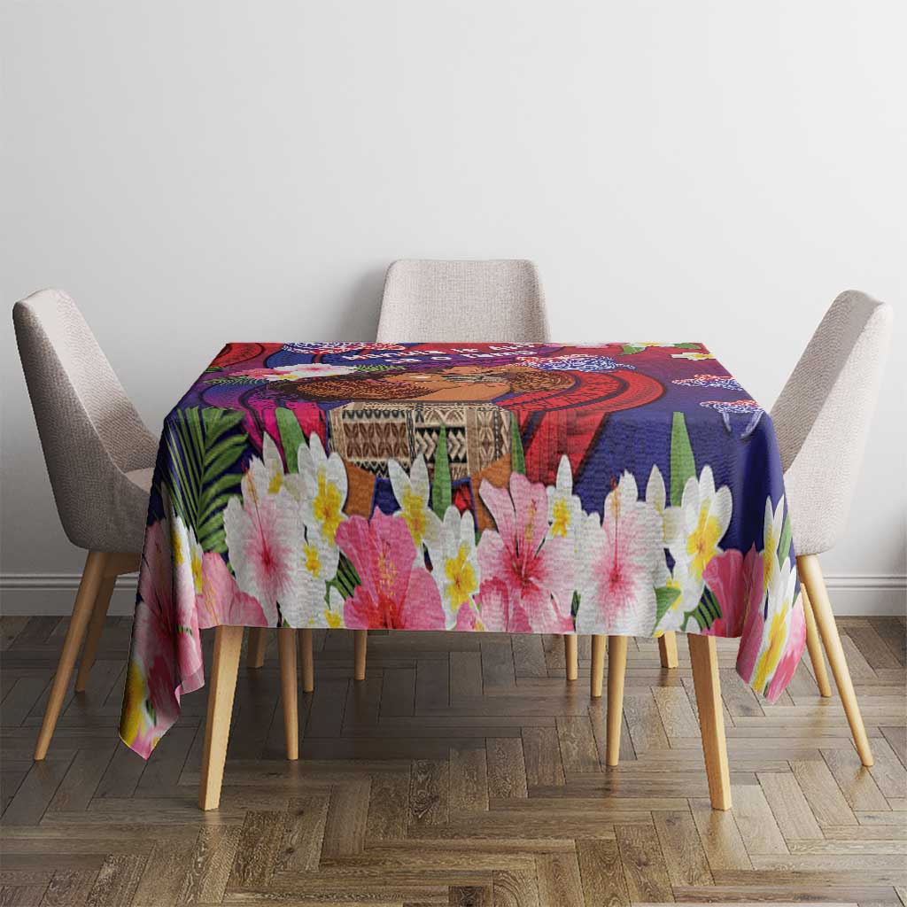 Samoa Father's Day Tablecloth Happy Father And Child DT04 - Polynesian Pride