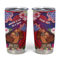 Personalised Samoa Father's Day Tumbler Cup Happy Father And Child