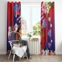 Samoa Father's Day Window Curtain Happy Father And Child DT04 - Polynesian Pride