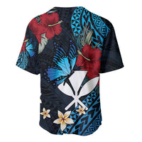 Hawaii Butterfly Baseball Jersey Kanaka Maoli Mix Hibiscus