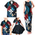 Hawaii Butterfly Family Matching Tank Maxi Dress and Hawaiian Shirt Kanaka Maoli Mix Hibiscus