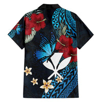 Hawaii Butterfly Family Matching Tank Maxi Dress and Hawaiian Shirt Kanaka Maoli Mix Hibiscus