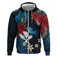 Hawaii Butterfly Hoodie Kanaka Maoli Mix Hibiscus