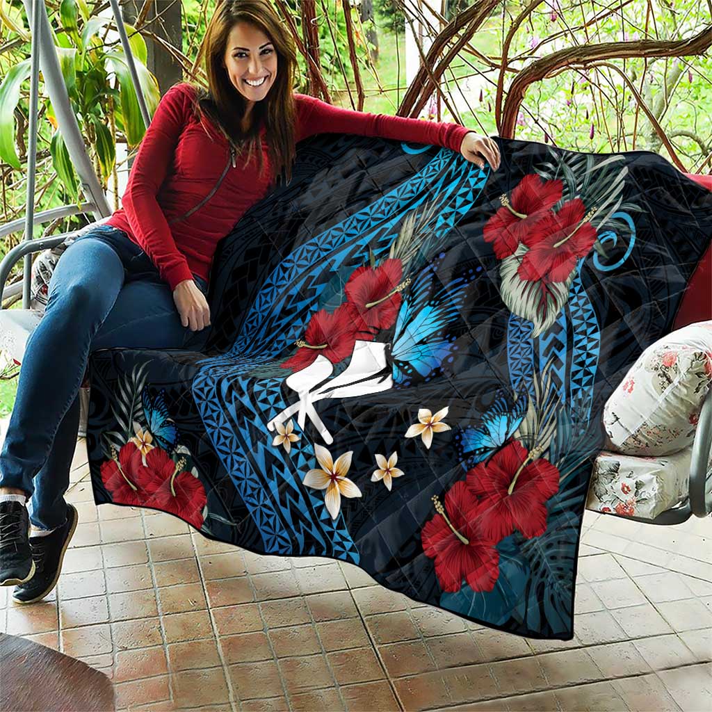 Hawaii Butterfly Quilt Kanaka Maoli Mix Hibiscus