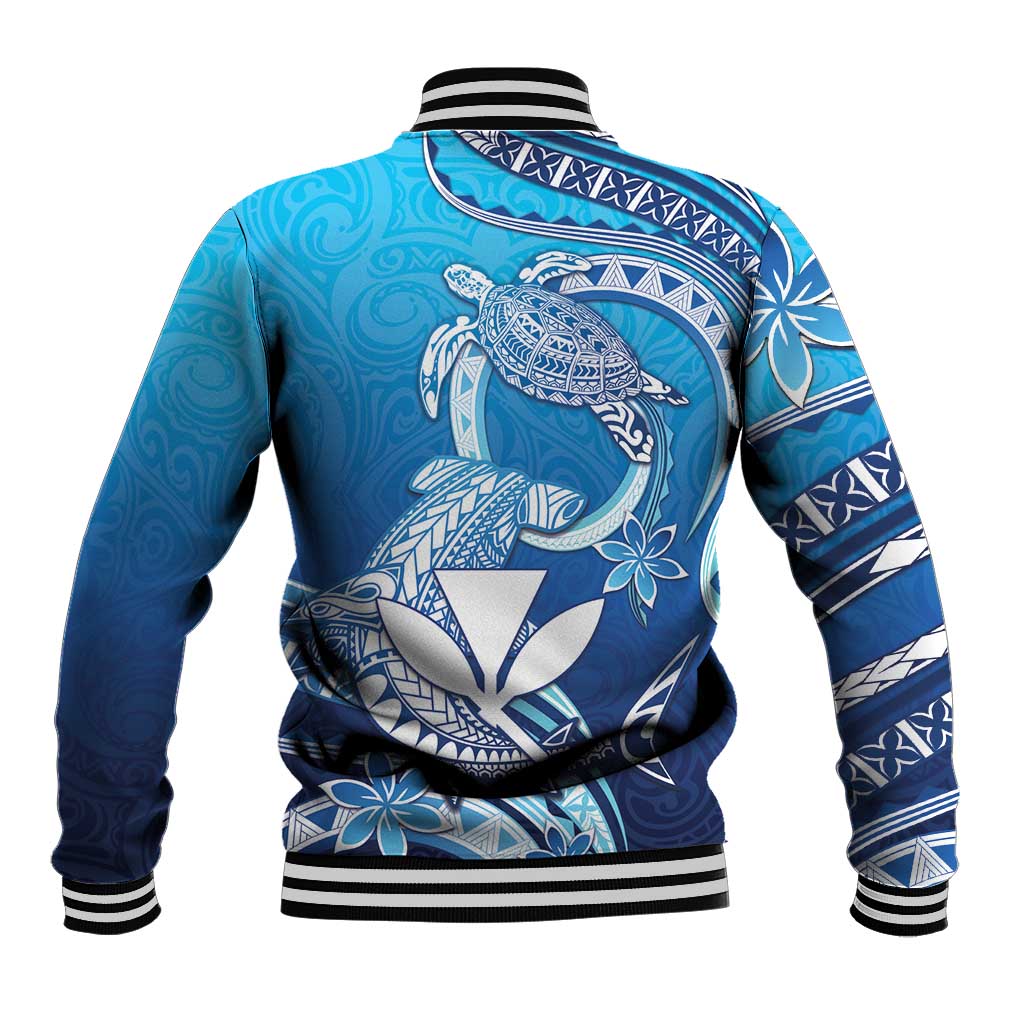 Hawaii Baseball Jacket Turtle With Hammerhead Shark Oceanic DT04 - Polynesian Pride