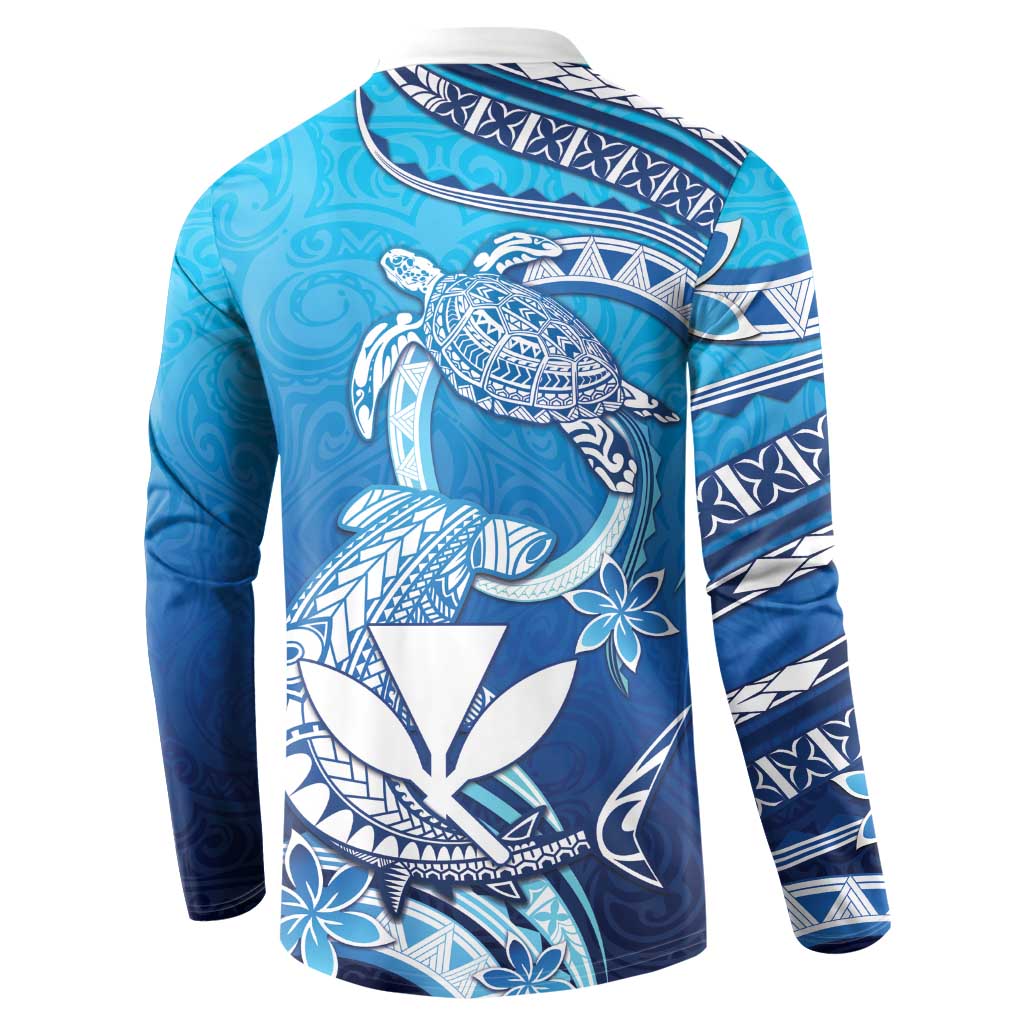 Hawaii Button Sweatshirt Turtle With Hammerhead Shark Oceanic DT04 - Polynesian Pride