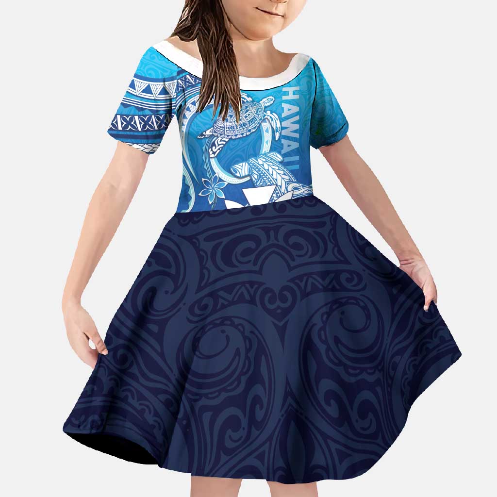 Hawaii Family Matching Short Sleeve Bodycon Dress and Hawaiian Shirt Turtle With Hammerhead Shark Oceanic