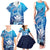 Hawaii Family Matching Tank Maxi Dress and Hawaiian Shirt Turtle With Hammerhead Shark Oceanic