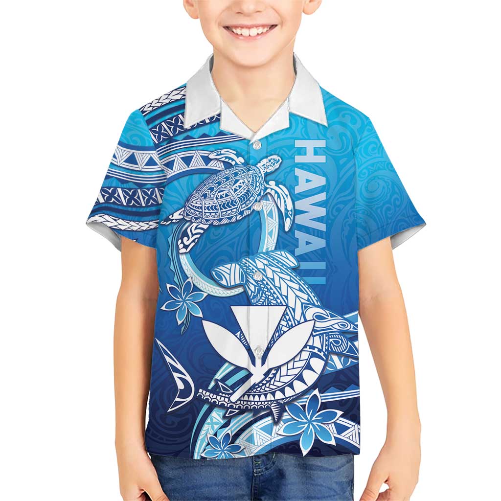 Hawaii Hawaiian Shirt Turtle With Hammerhead Shark Oceanic DT04 - Polynesian Pride